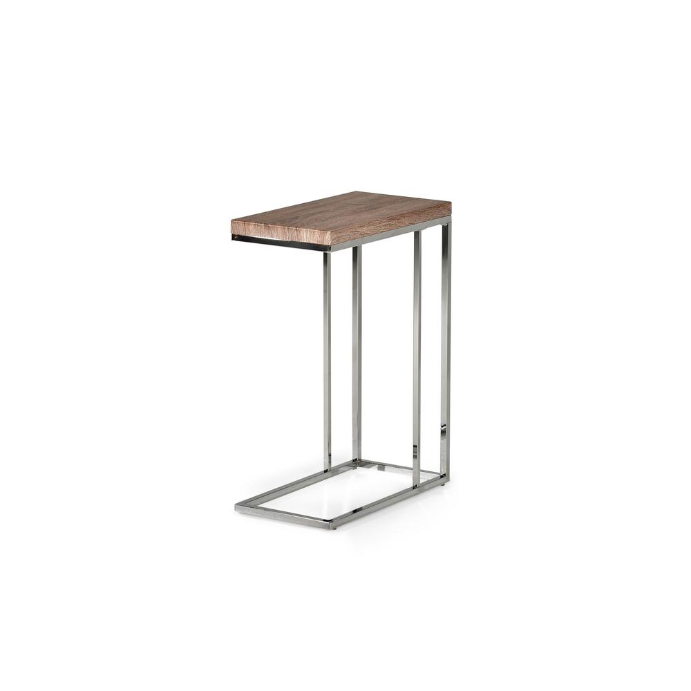 Lucia Chairside End Table, Brown. Picture 1