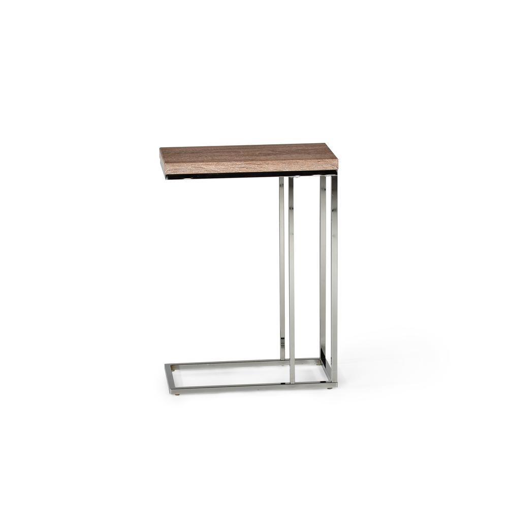 Lucia Chairside End Table, Brown. Picture 2