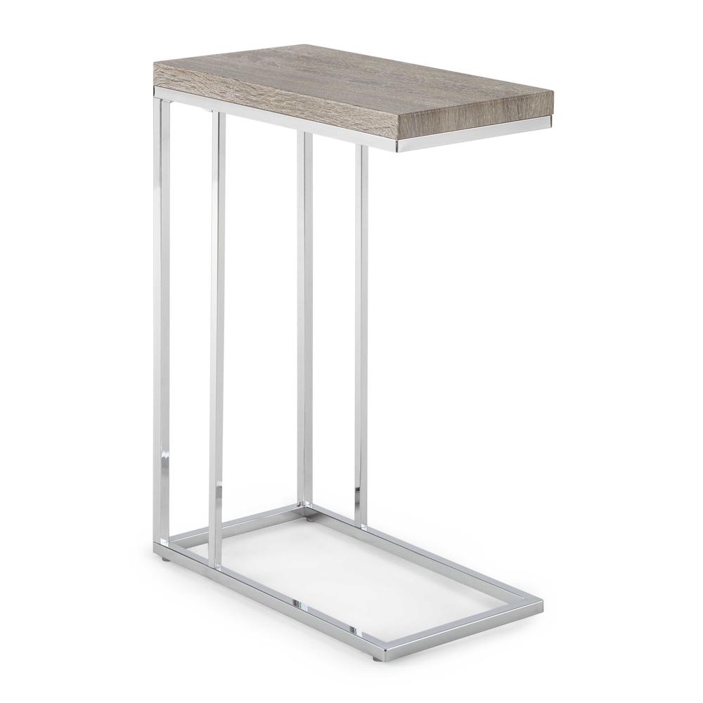 Lucia Chairside End Table, Brown. Picture 4