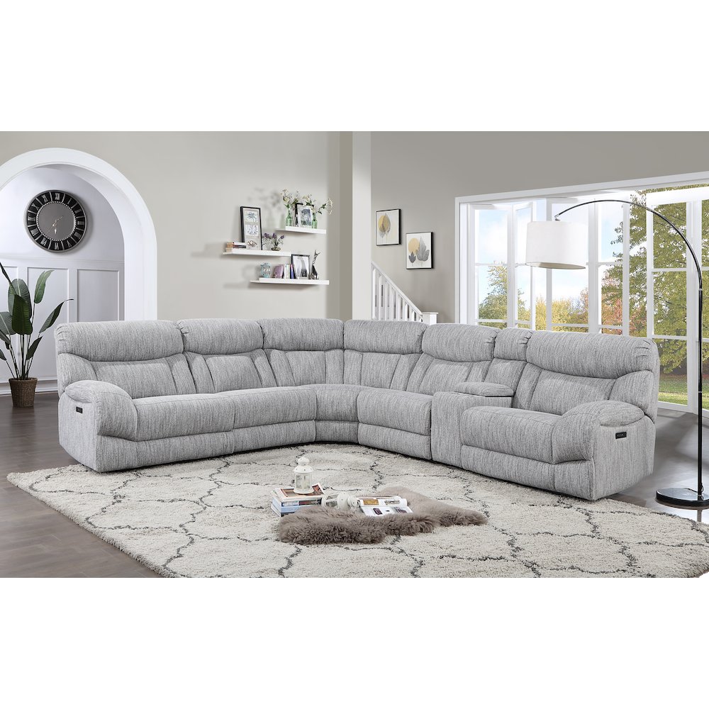 Park City 6PC Dual-Power Reclining Sectional. Picture 6