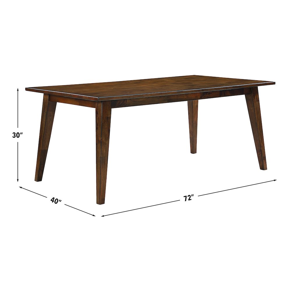Canton 72" Solid Wood Table, 4 Side Chairs. Picture 11