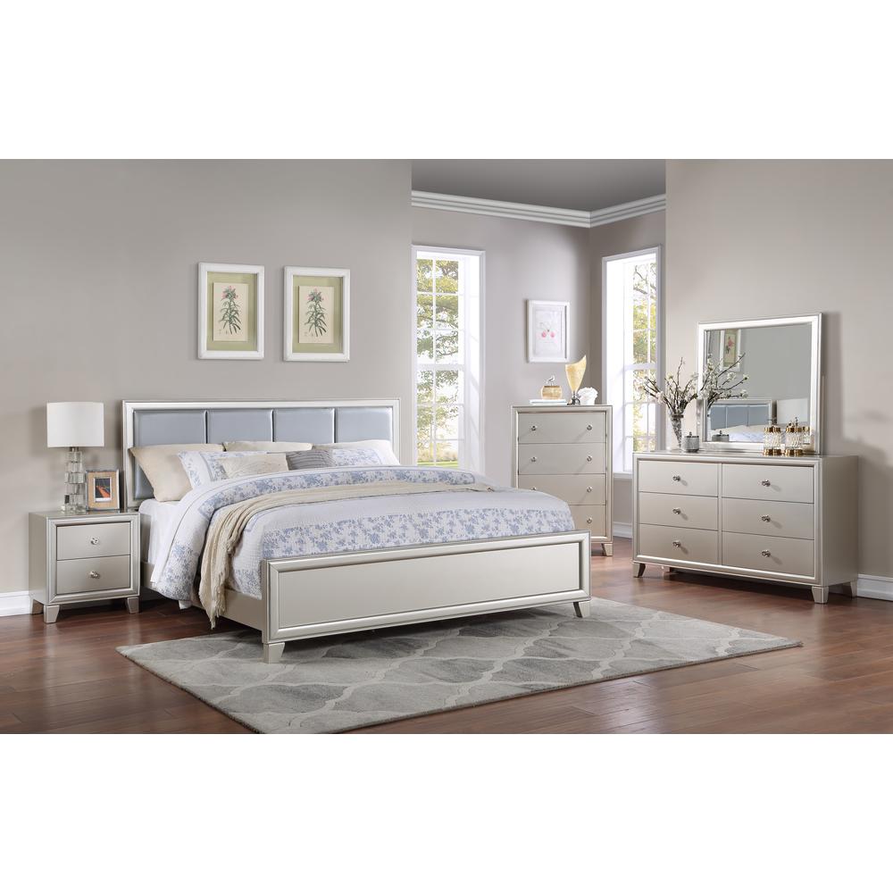 Omni Six Drawer Dresser and Mirror. Picture 5