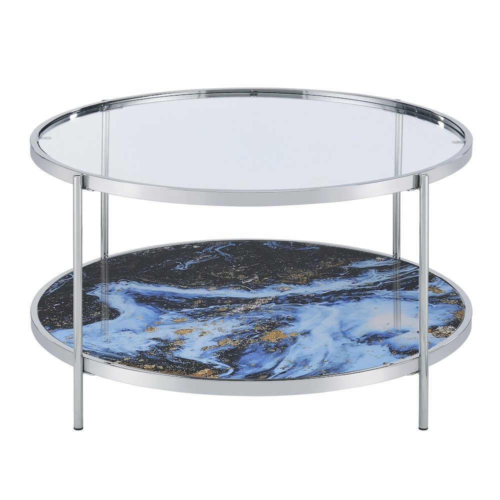 Averie Reversible Round Cocktail Table. Picture 2
