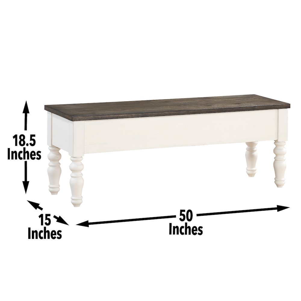 Joanna Two Tone Dining Set 6pc. Picture 12