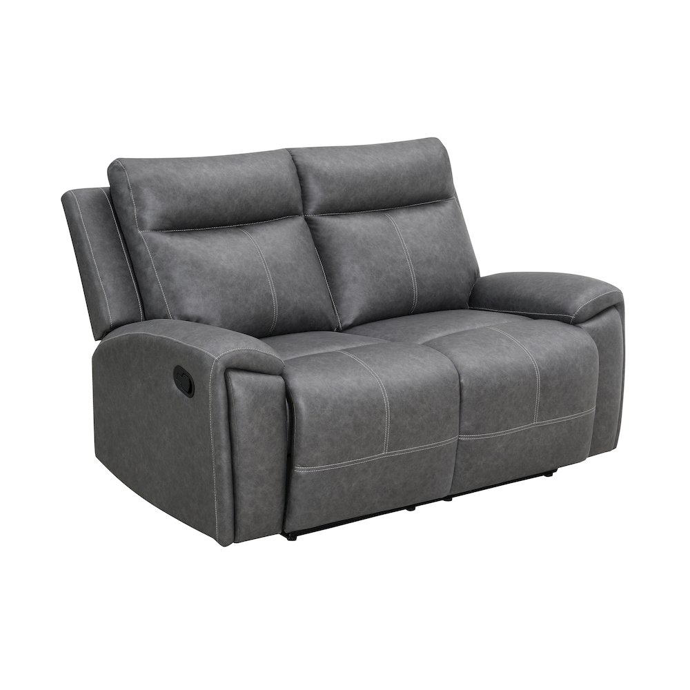 Gaston Manual Reclining Loveseat. Picture 1