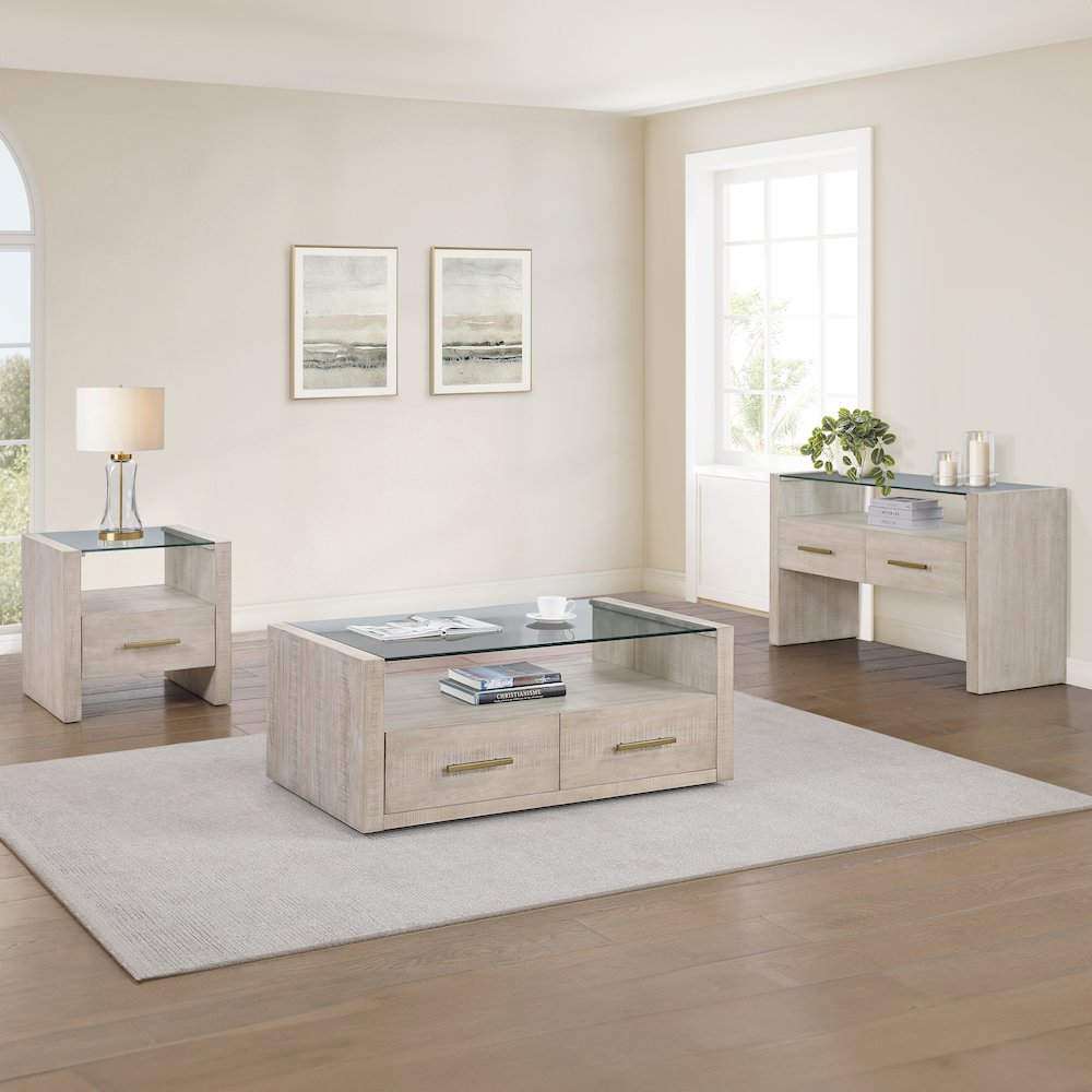 Garland Blonde End Table. Picture 5