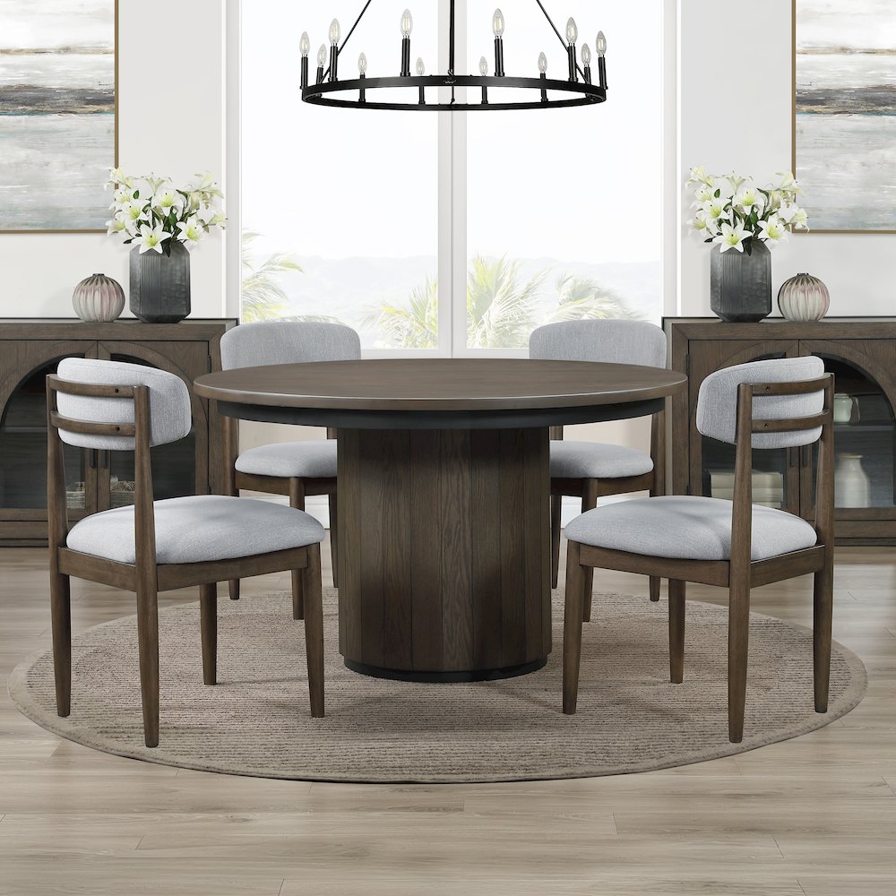 Burlington 5-Piece 52" Round Dining Set. Picture 5