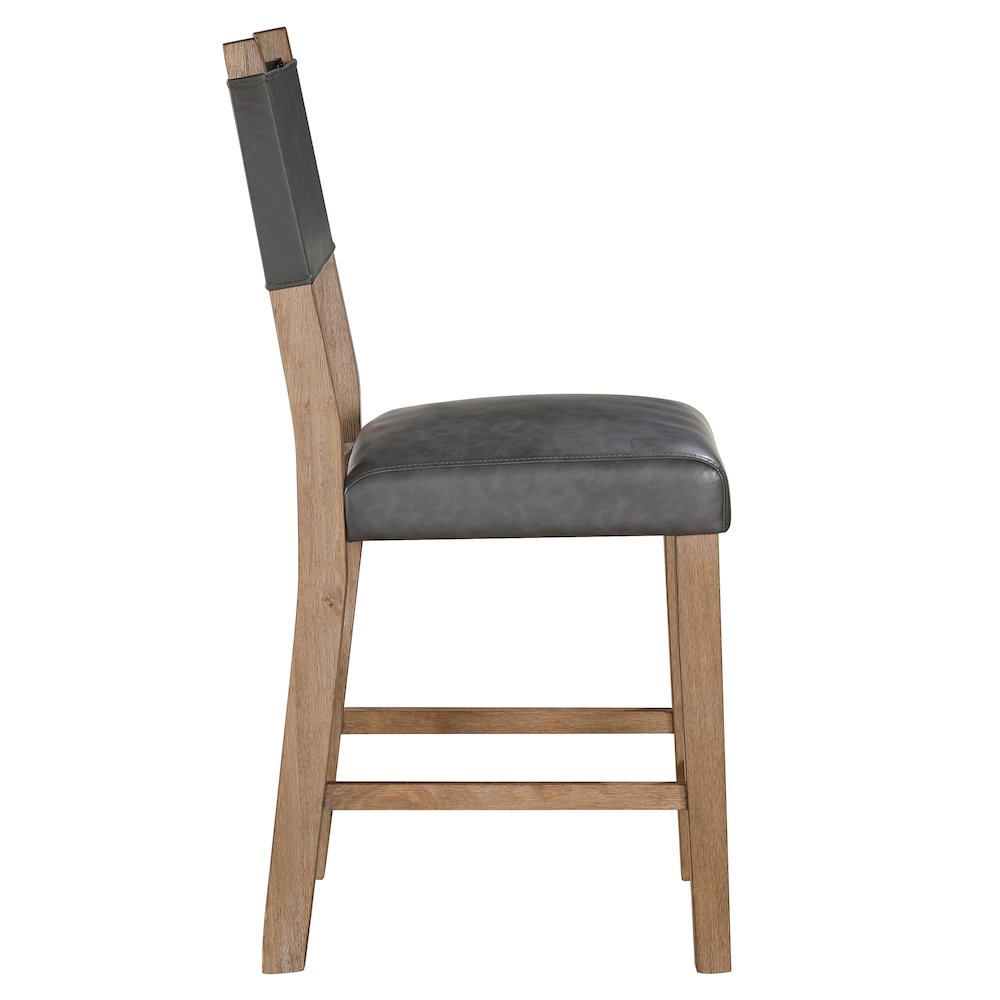 Aubrey Brown Counter Chair. Picture 2