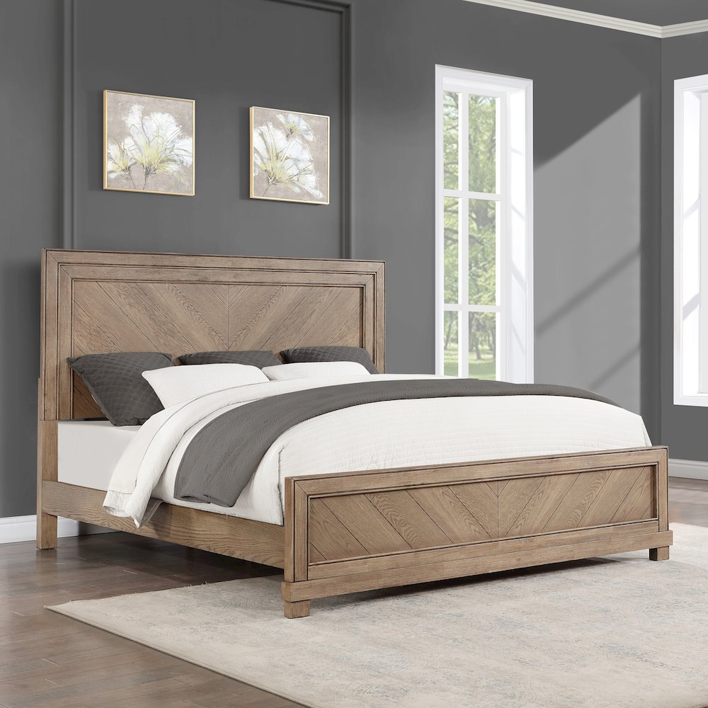 Montana Queen Bed, Sand. Picture 5