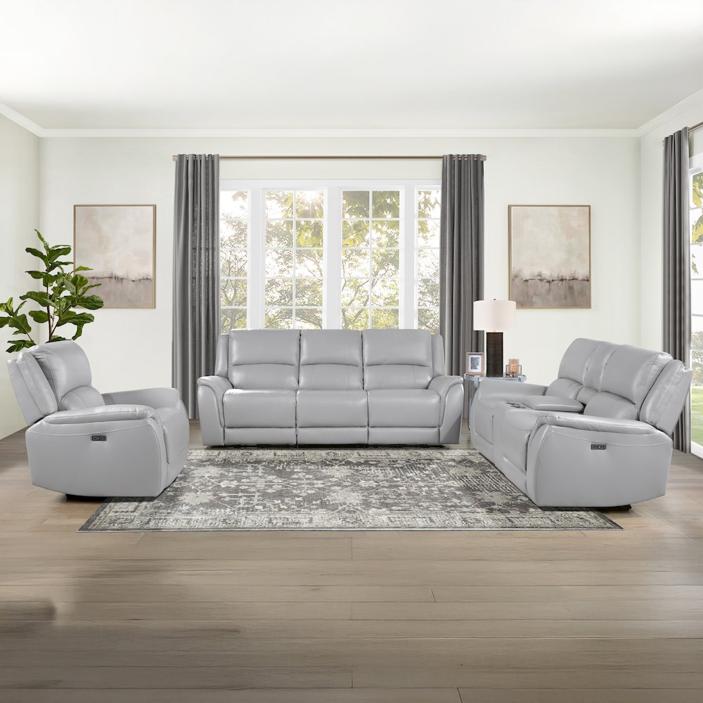 Alexandria Leather Power Reclining Conso. Picture 7