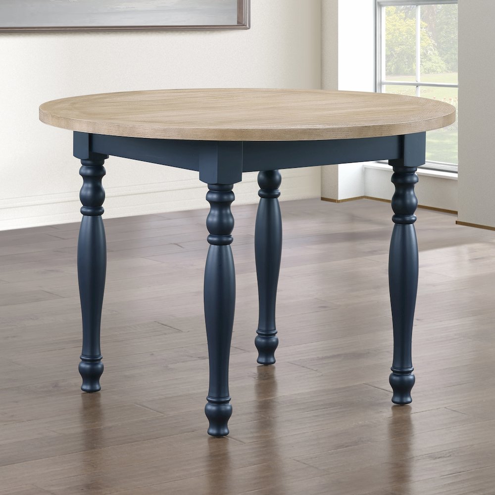 Darcy Blue Round Table. Picture 4
