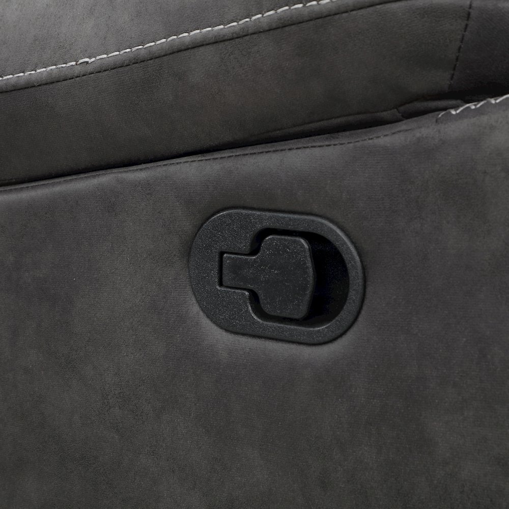 Rudger Gray Manual Sofa. Picture 8