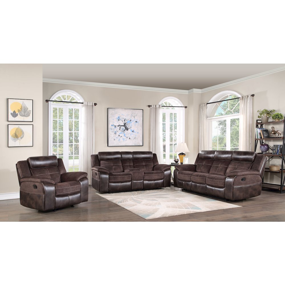 Pueblo Reclining Chair Coffee. Picture 6
