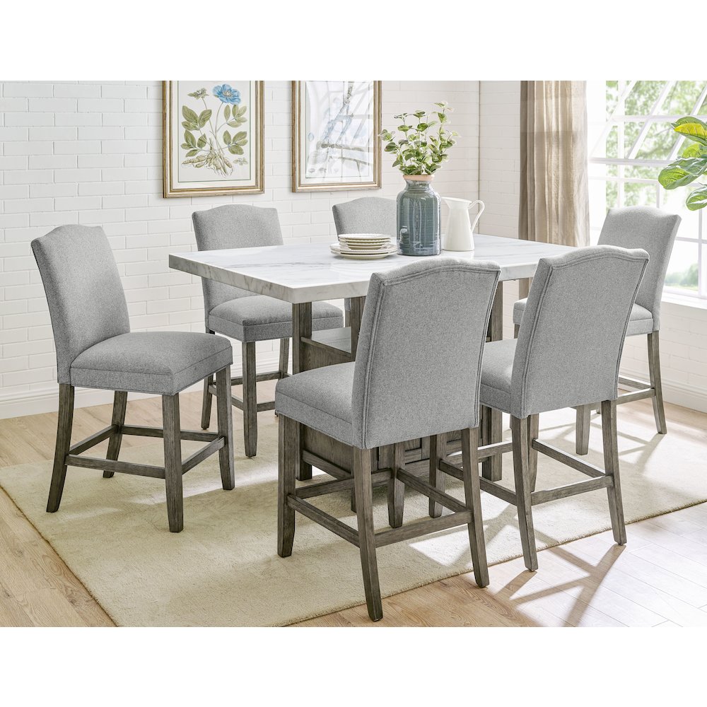Grayson 6pc Counter Height Dining Set. Picture 7