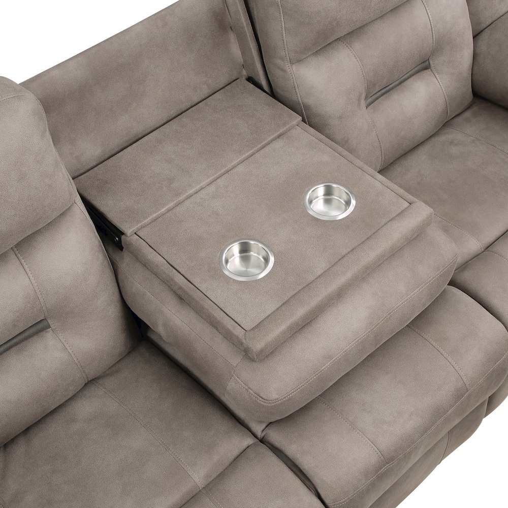 Abilene Tan Manual Sofa. Picture 8