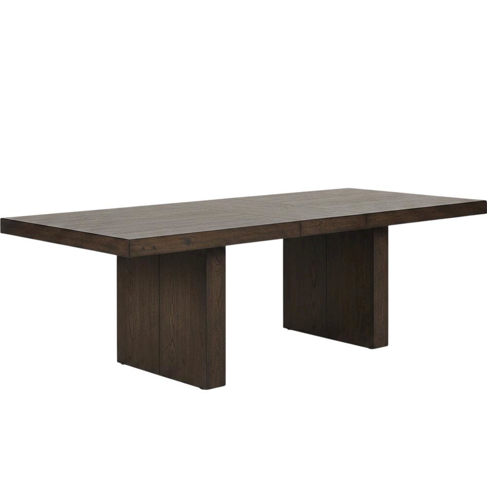 Rubberwood Extendable Dining Table and Linen-Look Upholstered Chairs Set, White. Picture 3