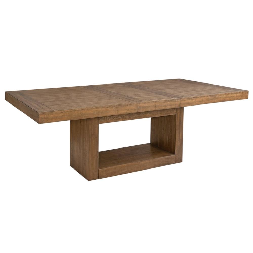 Acacia Wood Dining Table with Chairs, Kitchen Table Set for 6 Dining Room, Brown. Picture 4