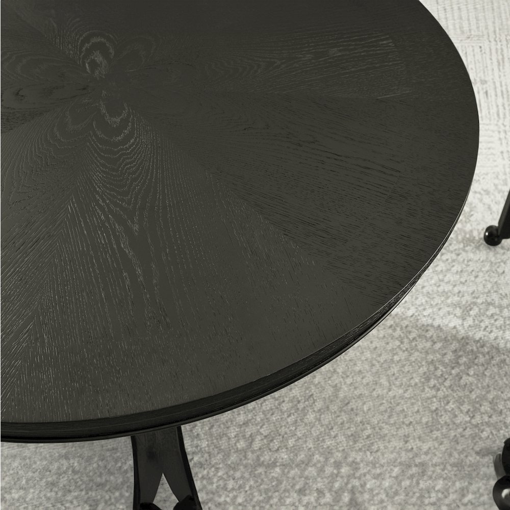 Rylie Dining Table, Black Finish. Picture 9
