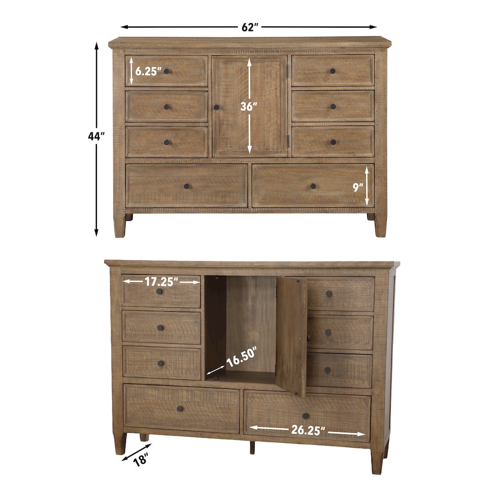 Riverdale 4-Piece Queen Storage Bedroom Set. Picture 12