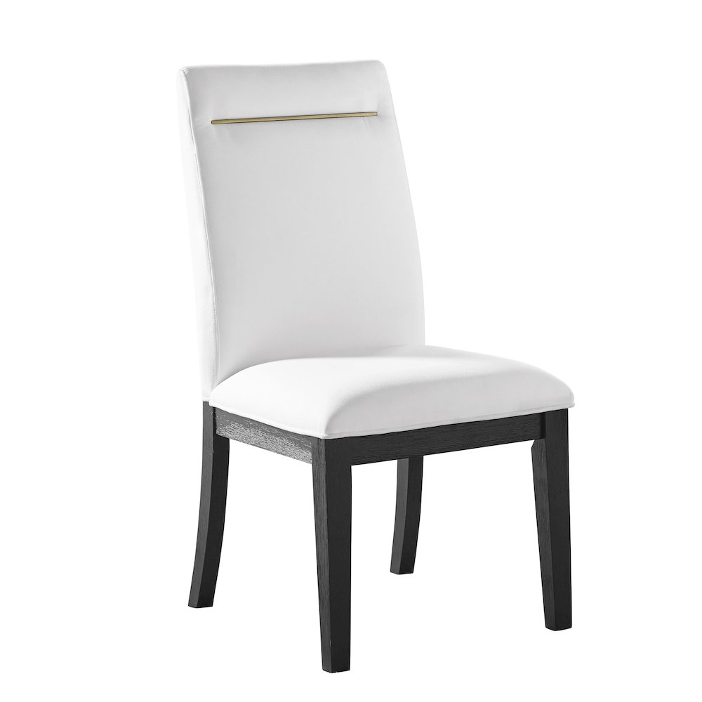 Yves 8pc Dining Set - White. Picture 1