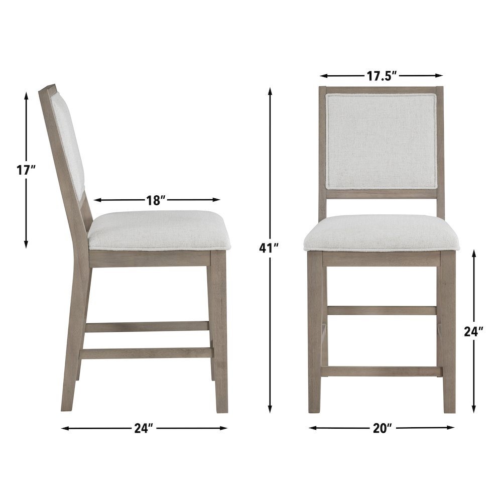 Lily 7-Piece Counter Dining Set. Picture 12