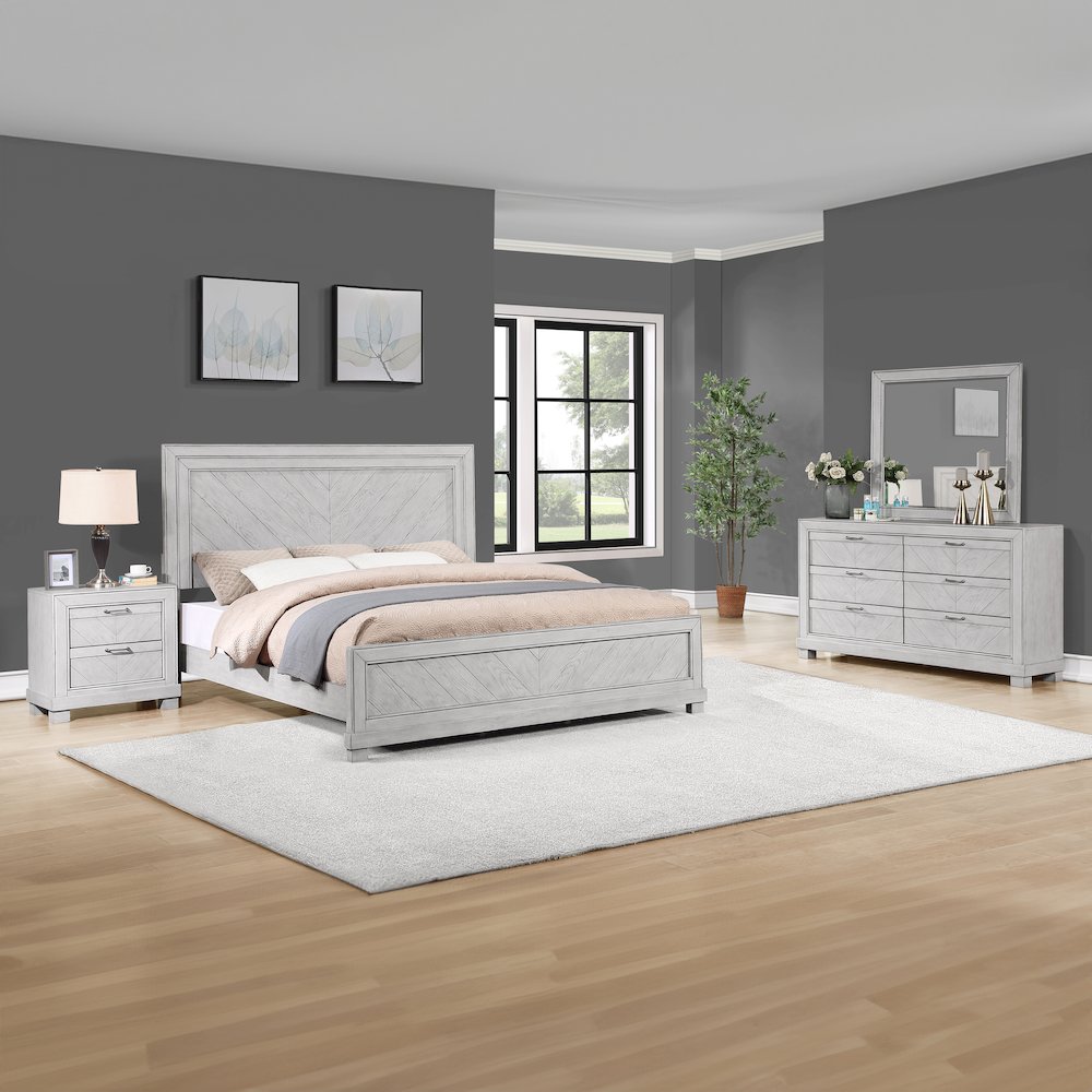 Montana Queen Bed, Gray. Picture 6