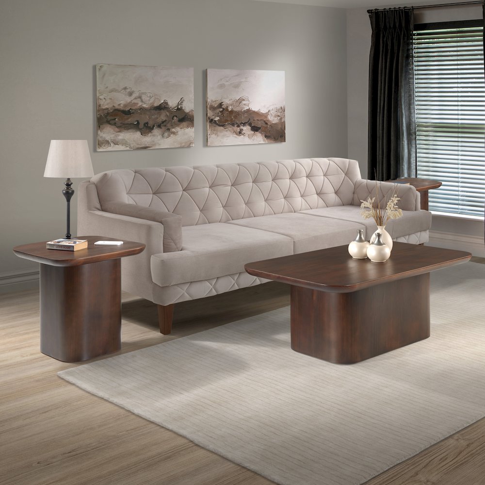 Hunter 48" Solid Wood Rectangular Coffee Table. Picture 8