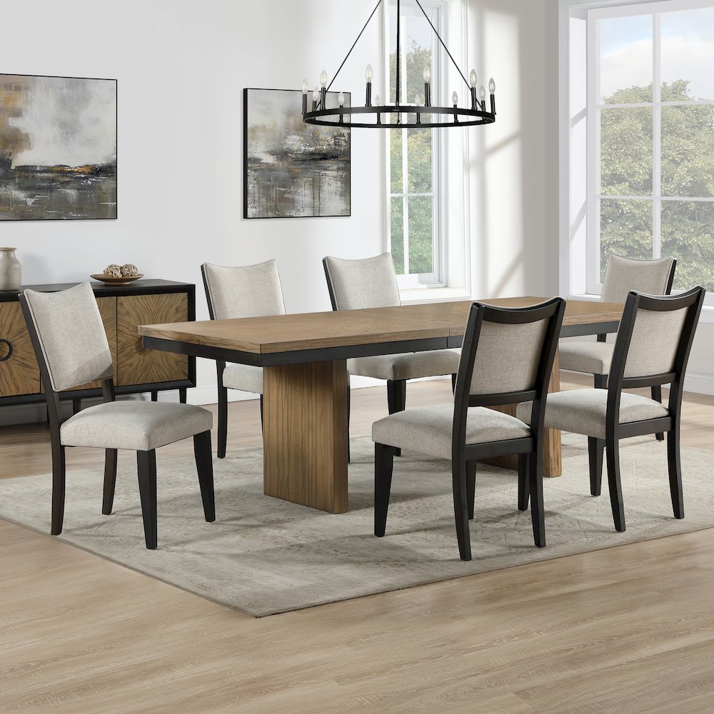 Roatan 7-Piece 80-96-inch Table Dining Set. Picture 5