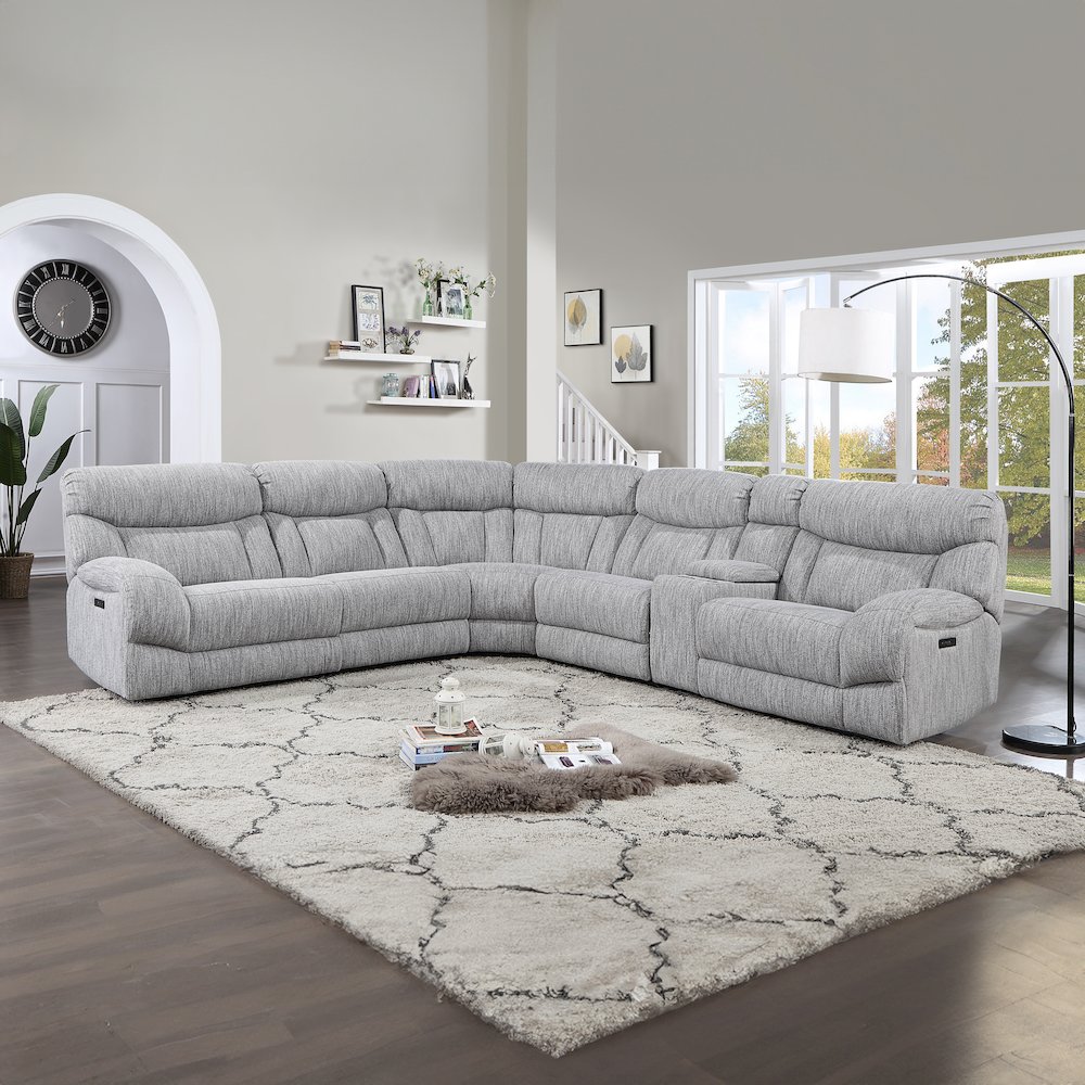 Park City 6PC Dual-Power Reclining Sectional. Picture 3