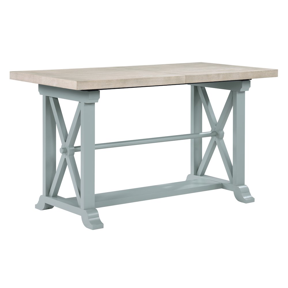 Darcy Green Counter Table. Picture 1