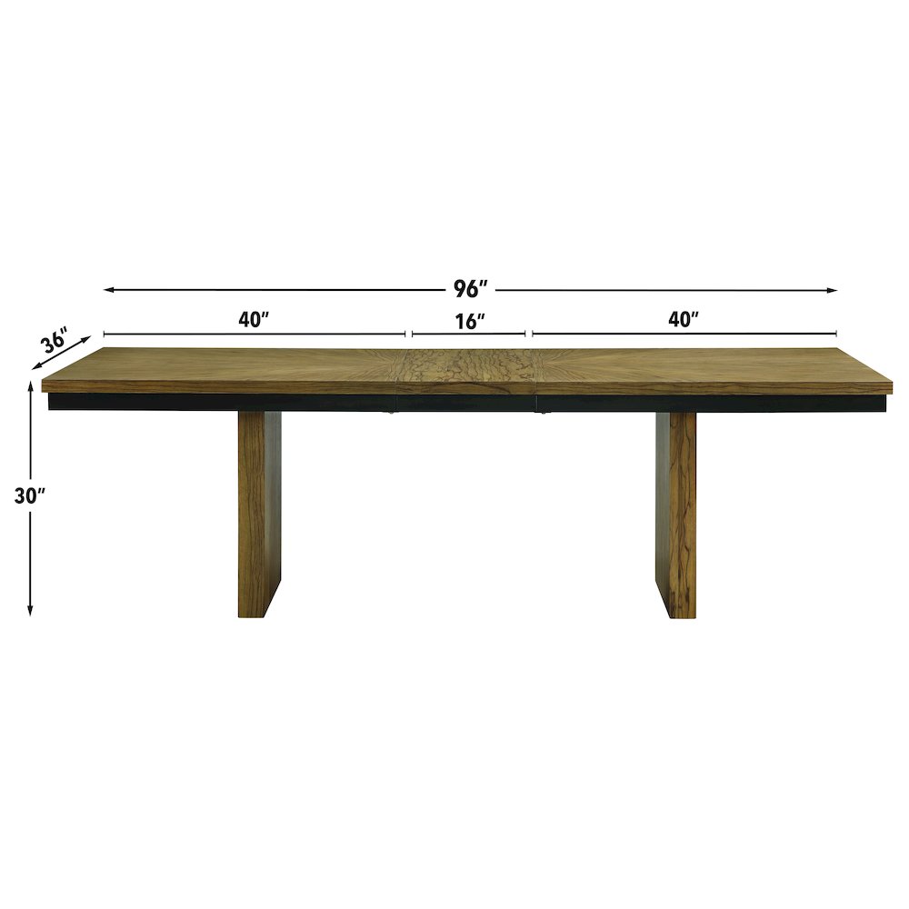 Roatan 80-96" Table with 16-inch Self-Storing Leaf. Picture 10