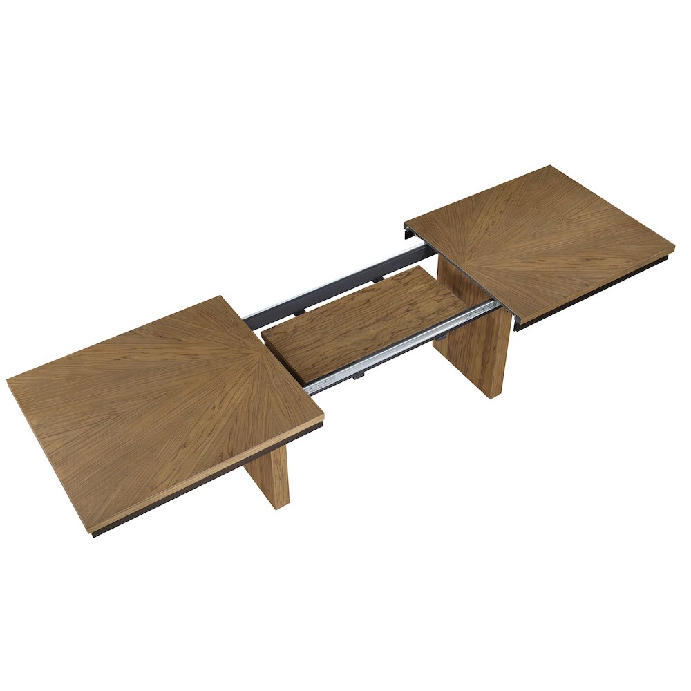 Roatan 80-96" Table with 16-inch Self-Storing Leaf. Picture 8