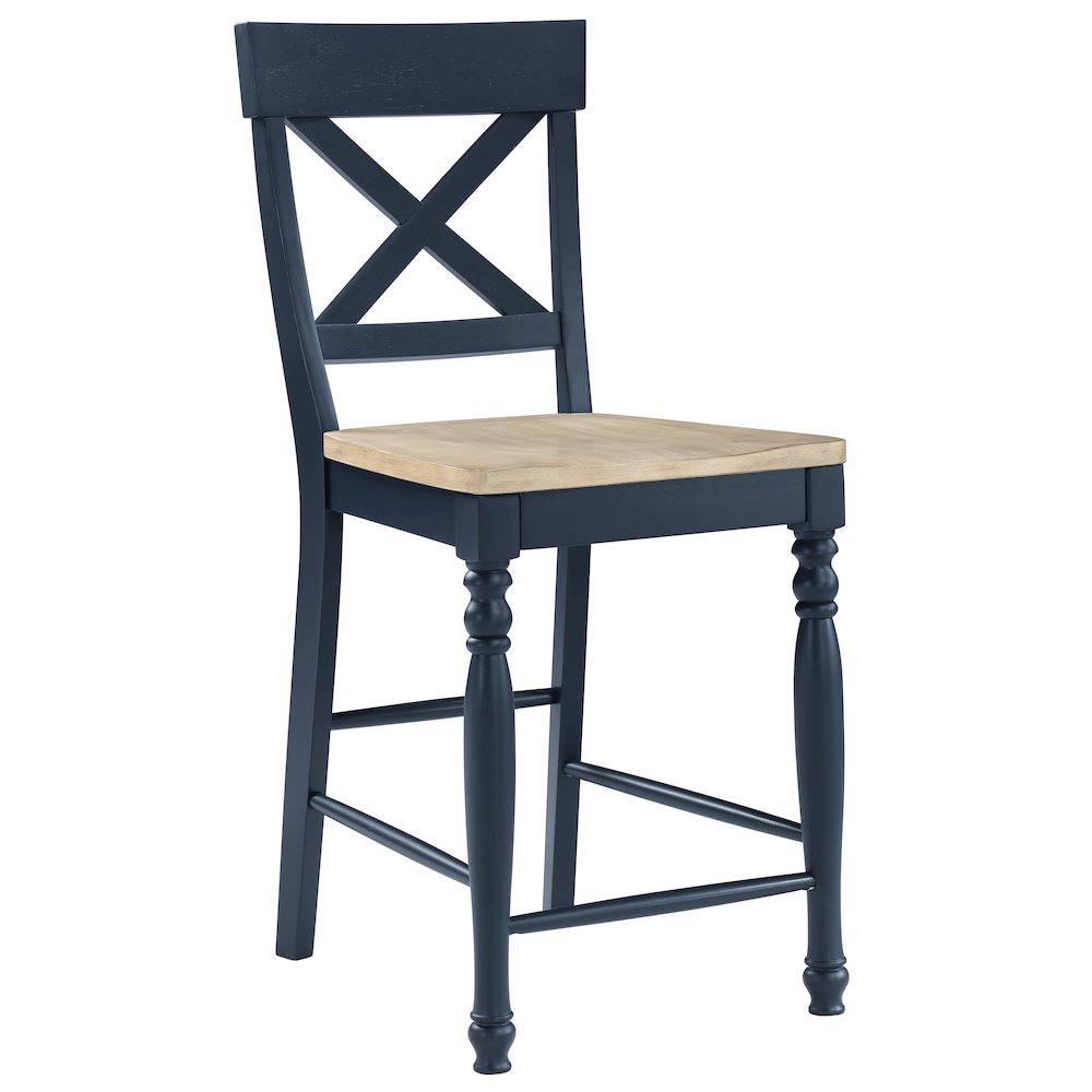 Darcy Blue Counter Chair. Picture 1