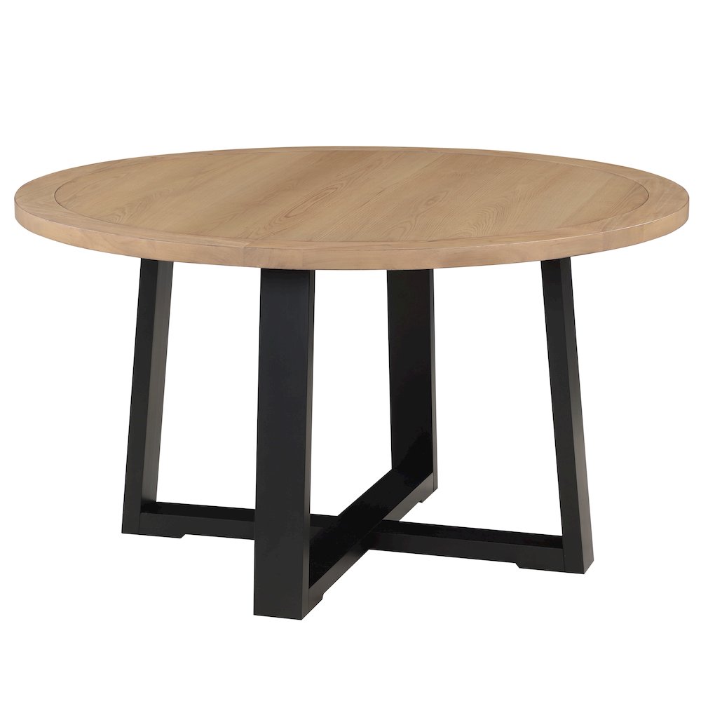 Magnolia Black Round Table. Picture 1
