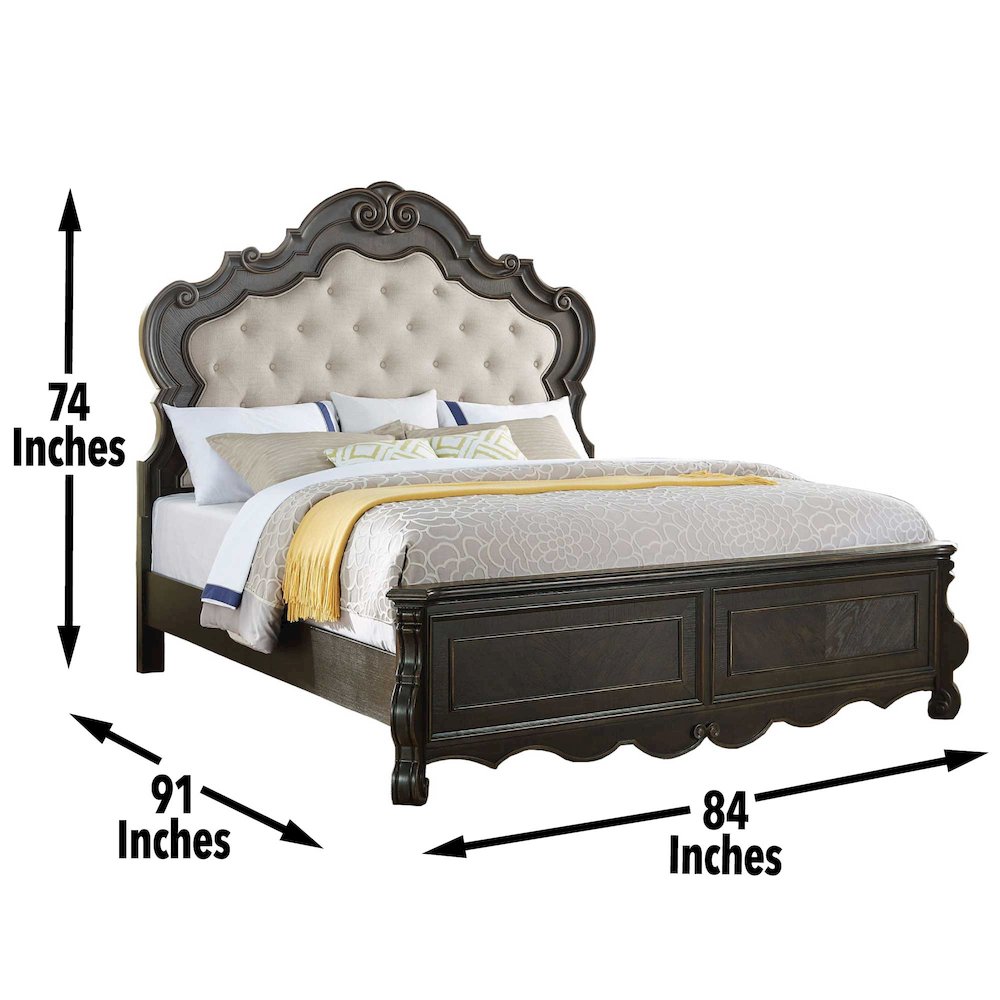 Rhapsody King 6pc Bedroom Set. Picture 11