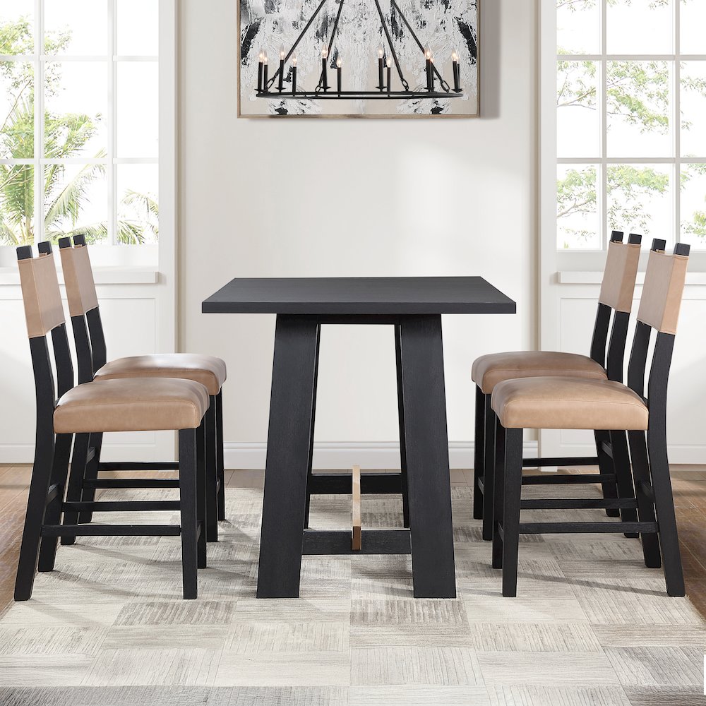 Aubrey Black Counter Chair. Picture 6