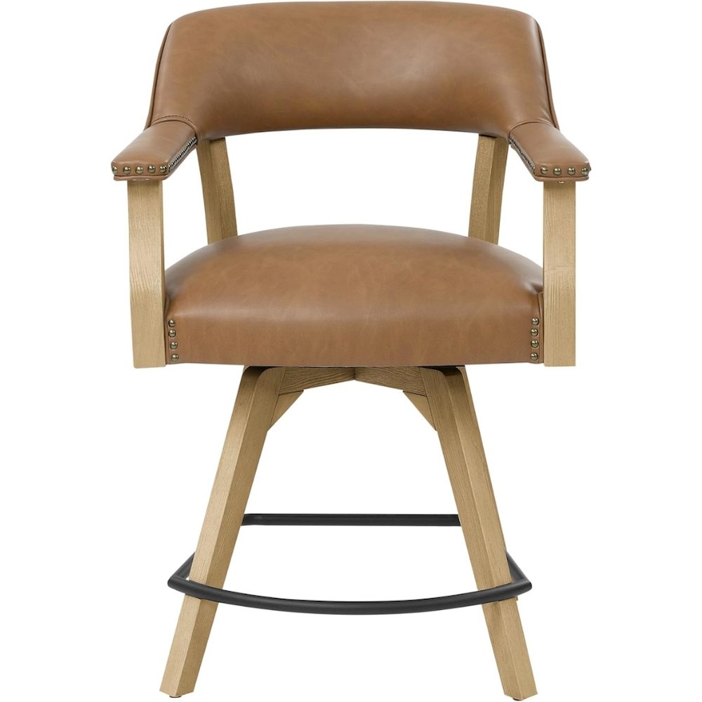 Swivel Counter Armchair with Backs and with Arm Rest Design. Picture 5