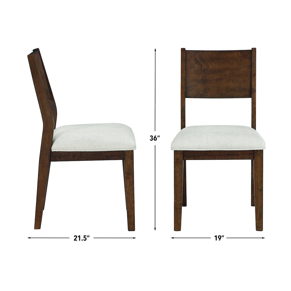 Canton 72" Solid Wood Dining Table, 6 Side Chairs. Picture 12