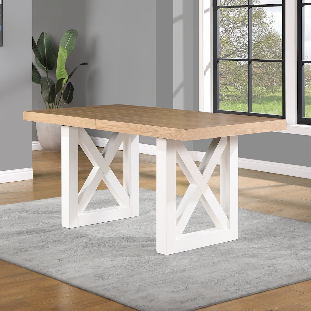 Magnolia 7pc Counter Table Black Base. Picture 7