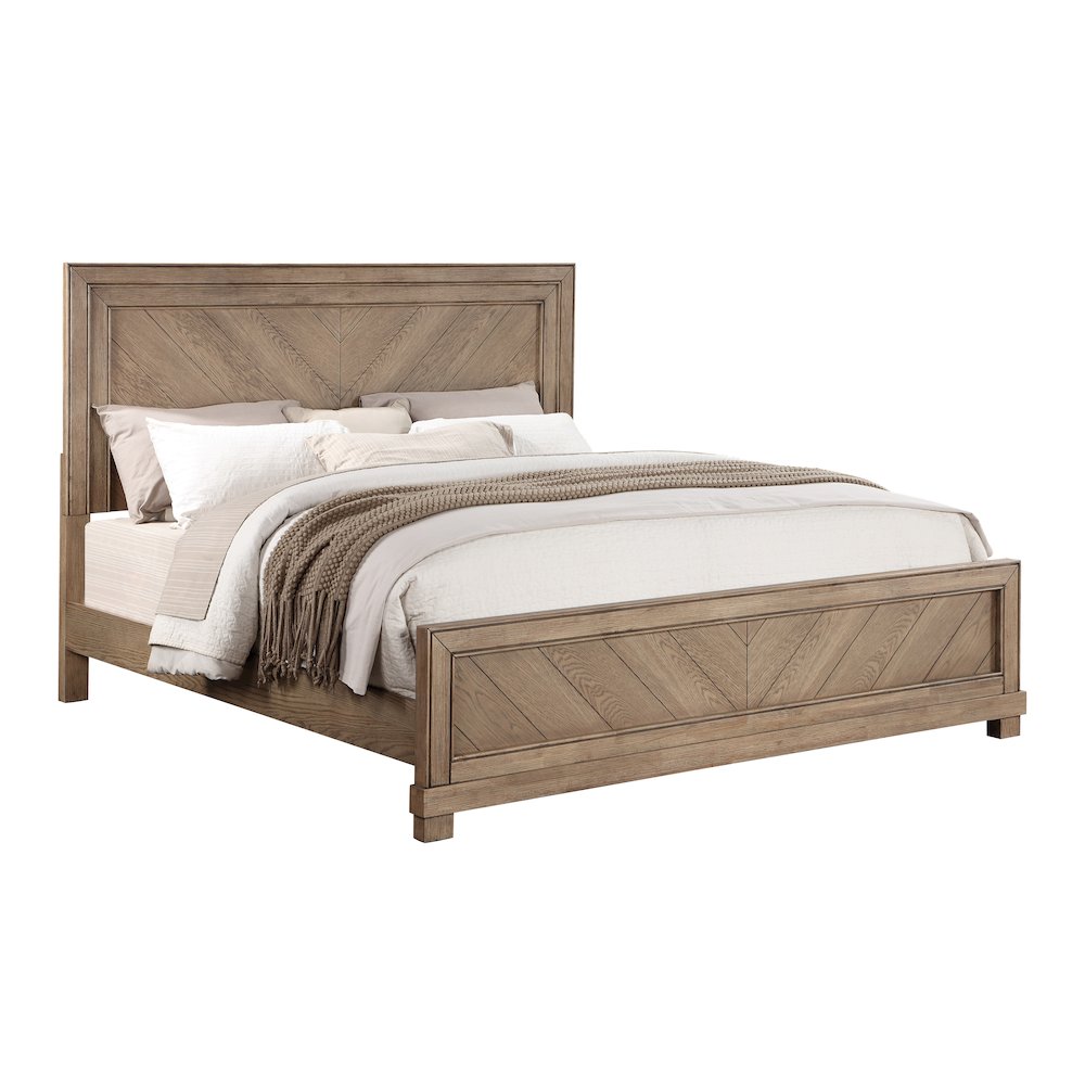 Montana Queen Bed, Sand. Picture 1