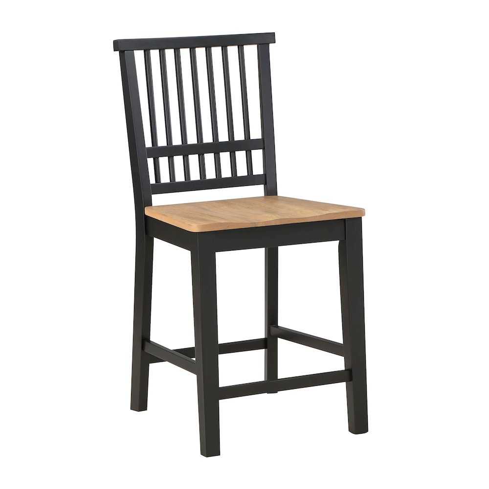 Magnolia 7pc Counter Table Black Base. Picture 3