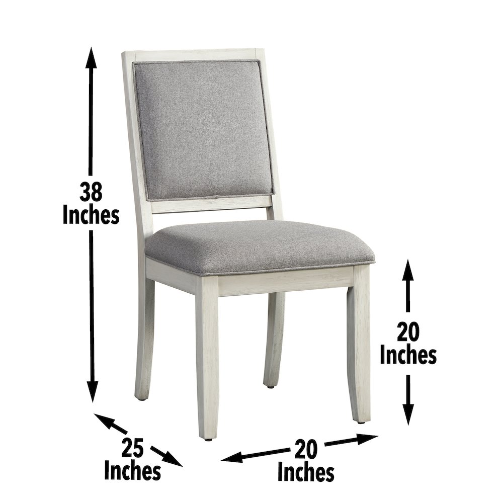 Canova 7PC Dining Gray Top. Picture 10