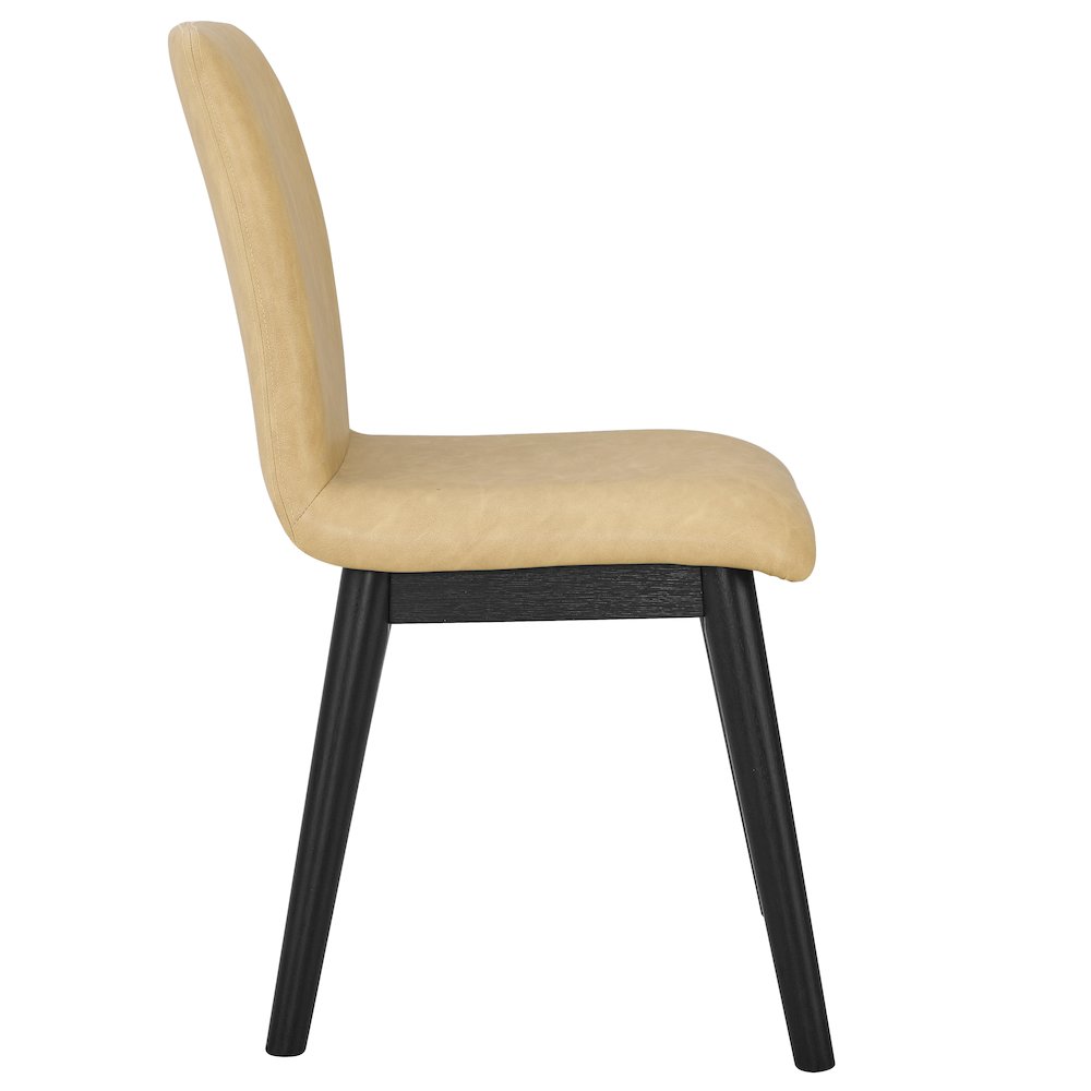 Vida-Black Sand PU Side Chair. Picture 2