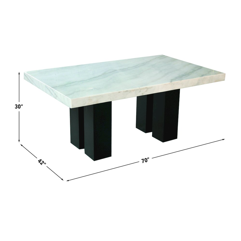 Camila 9PC Rectangle Dining Set Black Chair. Picture 8
