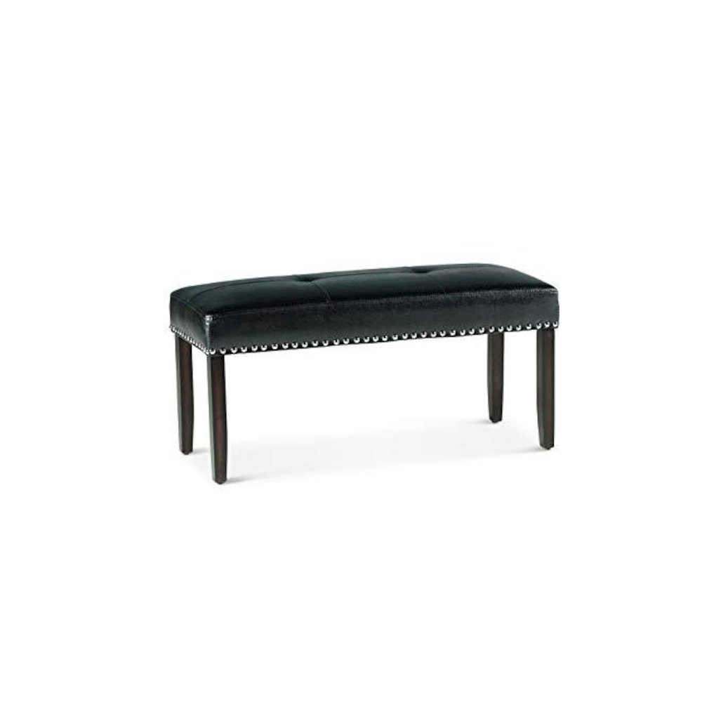 Westby Black PU Dining Bench w/. Picture 1