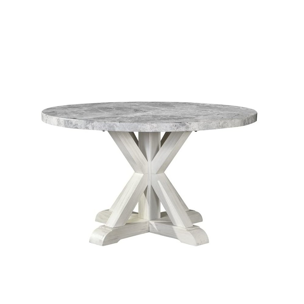 Canova Round Gray Marble Top Table. Picture 5