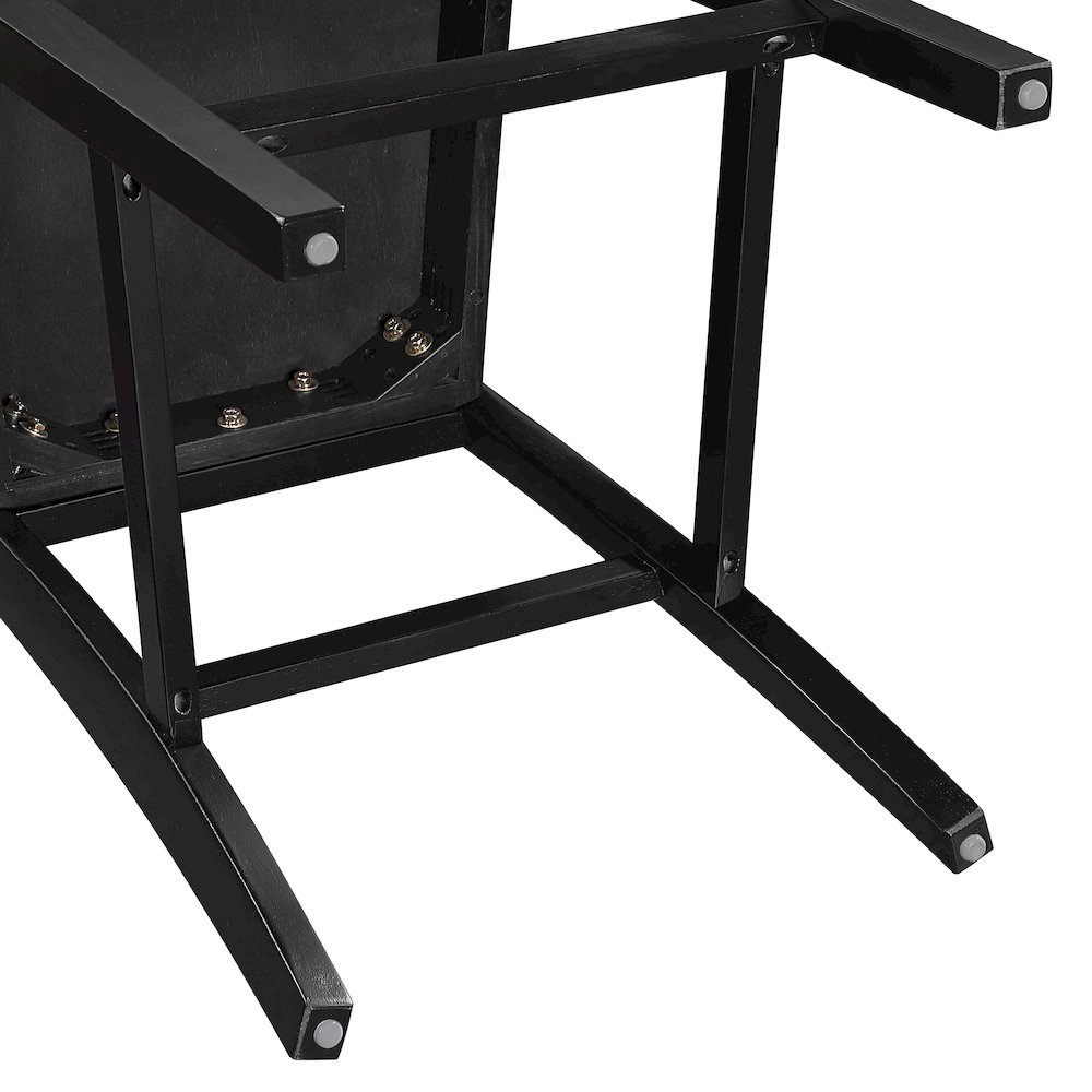 Solid Wood Counter Chairs, Mortise-and-Tenon Joinery, 24 Inch Seat, Set of 2. Picture 7