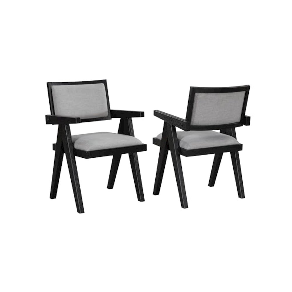 Magnolia Black Arm Chair. Picture 1