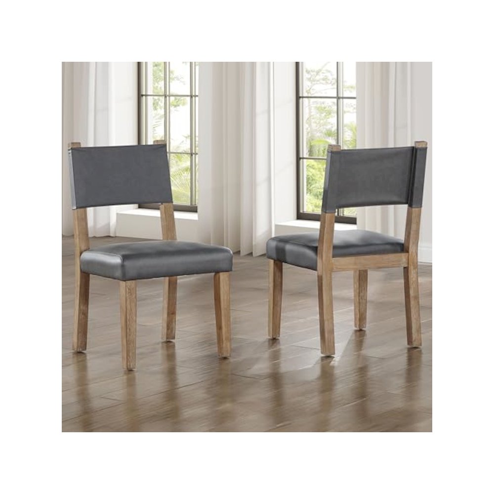 Aubrey Side Chair, Waxed Driftwood finish with. Picture 2