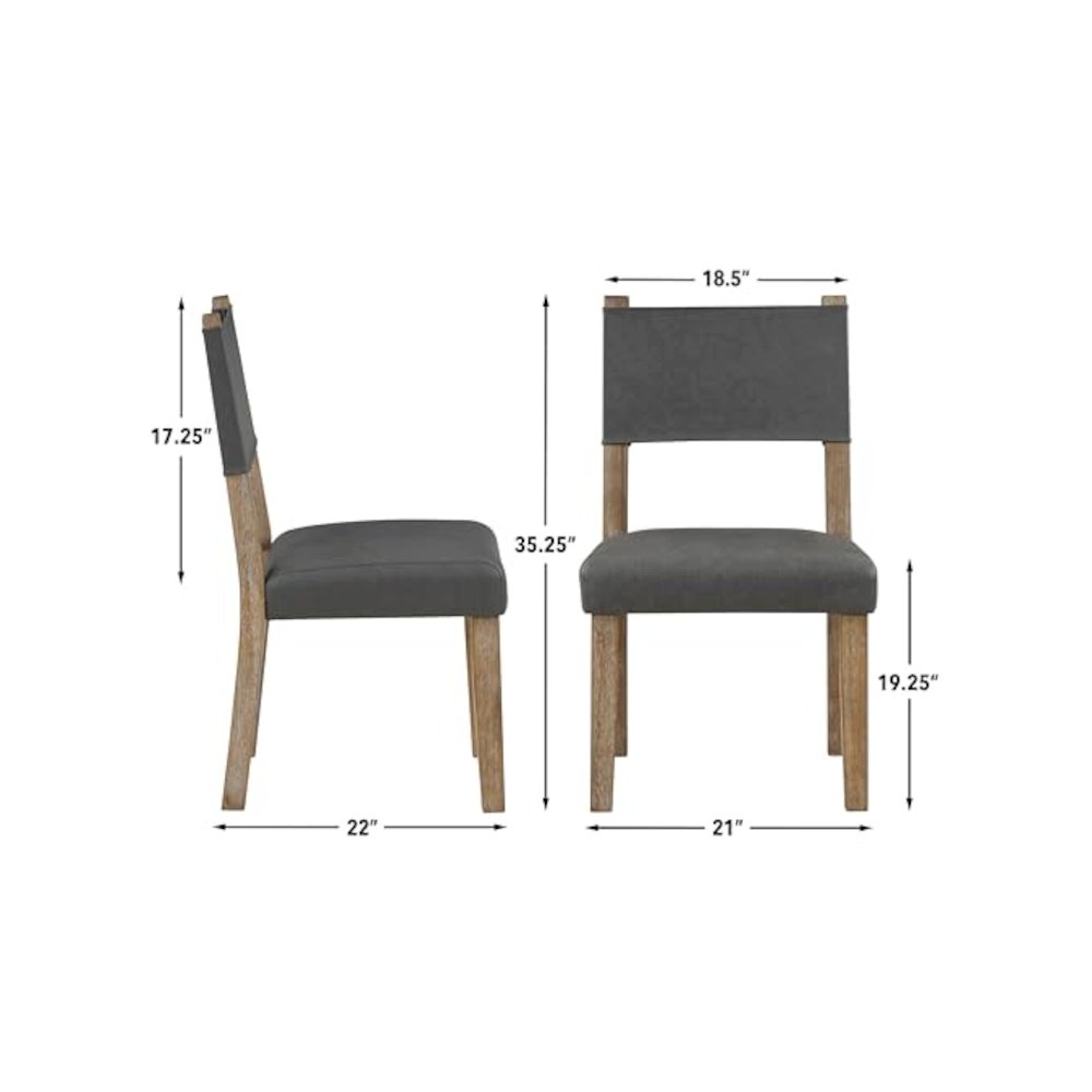 Aubrey Side Chair, Waxed Driftwood finish with. Picture 3